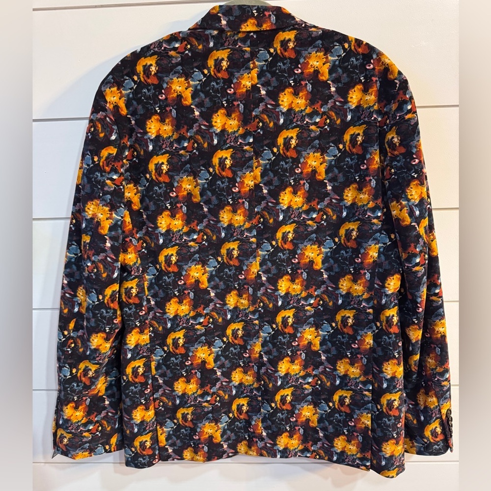 Murano Ancient Renaissance Collection Slim Floral Print Corduroy Blazer
Size L - Picture 3 of 10